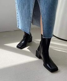 chuclla | 【chuclla】【2021/AW】Square heel short boots chs21a051(ブーツ)