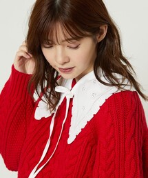 FREAK'S STORE | リボン付き付け衿ホワイト(付け襟)