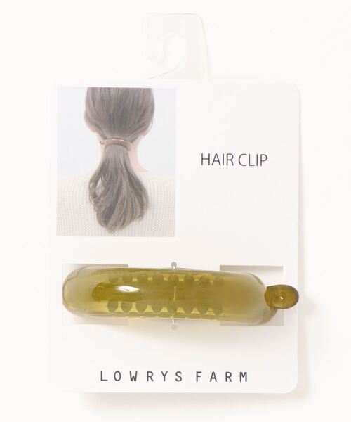 LOWRYS FARM(ローリーズファーム)の「ジュシバナナクリップ 256378(バレッタ/ヘアクリップ・レディース・ブラウン/ブルー/グリーン・FREE)」の3枚目の写真