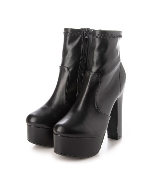 Mafmof（マフモフ）の「Mafmof(マフモフ) ボリューム厚底ストーム太ヒールストレッチ ブーツ（ブーツ・レディース・ブラック/ブラック系その他/ブラウン/ベージュ/ホワイト・S/M/L/LL）」の20枚目の写真