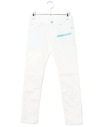 CHUBBYGANG | ロゴ刺繍　ストレッチツイルカラーパンツ(その他パンツ)