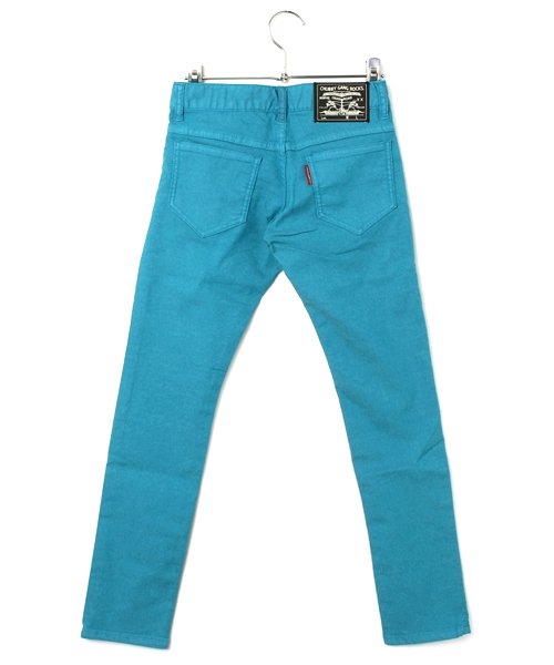 CHUBBYGANG（チャビーギャング）の「ロゴ刺繍　ストレッチツイルカラーパンツ（その他パンツ・キッズ・イエロー/ピンク/ホワイト/エメラルド・150/160/140）」の5枚目の写真