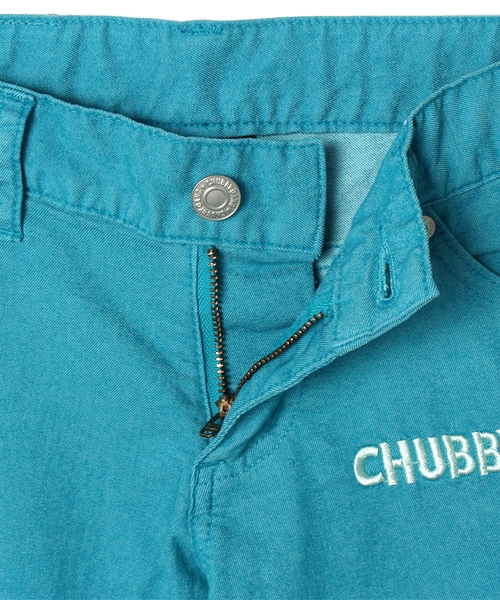 CHUBBYGANG（チャビーギャング）の「ロゴ刺繍　ストレッチツイルカラーパンツ（その他パンツ・キッズ・イエロー/ピンク/ホワイト/エメラルド・150/160/140）」の7枚目の写真