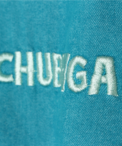 CHUBBYGANG（チャビーギャング）の「ロゴ刺繍　ストレッチツイルカラーパンツ（その他パンツ・キッズ・イエロー/ピンク/ホワイト/エメラルド・150/160/140）」の12枚目の写真