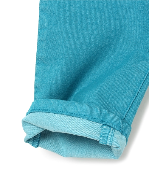 CHUBBYGANG（チャビーギャング）の「ロゴ刺繍　ストレッチツイルカラーパンツ（その他パンツ・キッズ・イエロー/ピンク/ホワイト/エメラルド・150/160/140）」の13枚目の写真