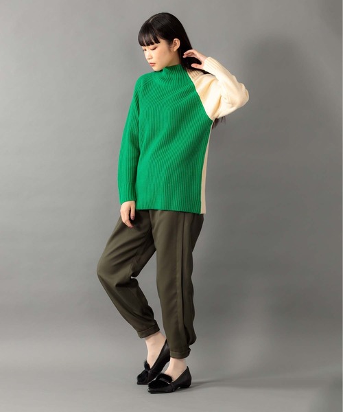 Anside（アンサイド）の「アクリル＆ウール配色ハイネックプル