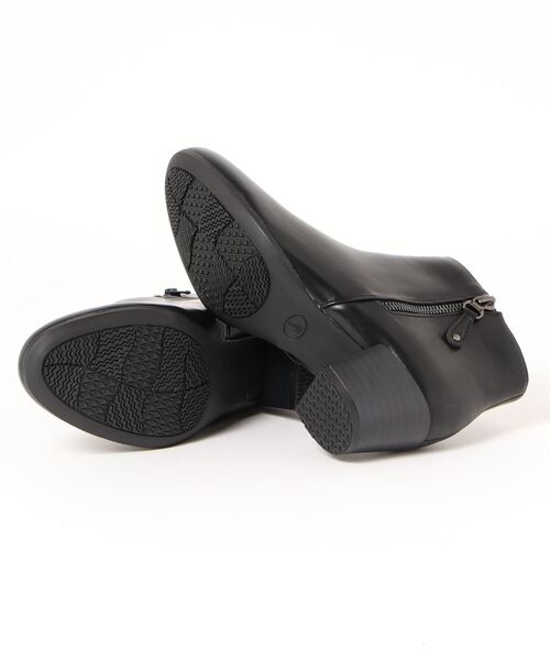 HEAL ME（ヒールミー）の「heal me ヒールミー レディース サイドジップショートブーツ【幅広3E】 221707（ブーツ・レディース・ダークブラウン/ブラック・LL/M/S/L）」の4枚目の写真