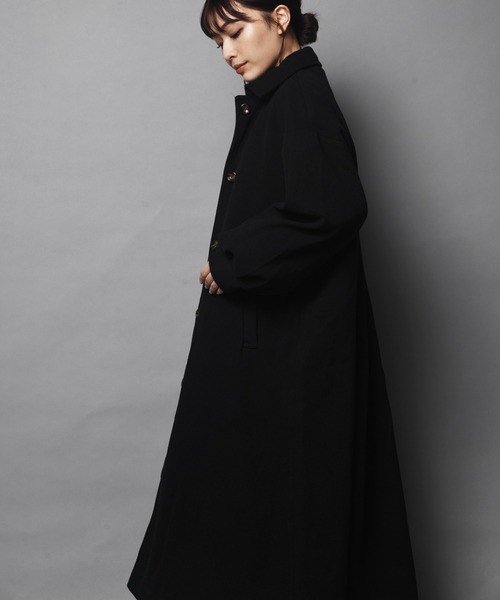 ARCANUM DESIGN（アルカナムデザイン）の「WEB限定 ARL ステンカラーマキシコート（ステンカラーコート・レディース・ブラック/カーキ/アイボリー/モカ・FREE）」の8枚目の写真