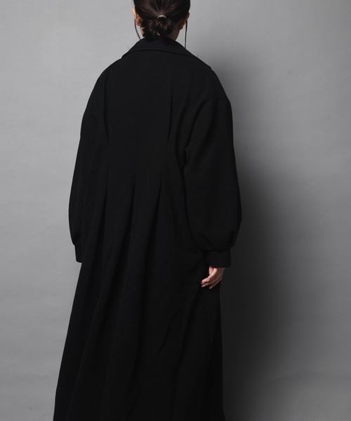 ARCANUM DESIGN（アルカナムデザイン）の「WEB限定 ARL ステンカラーマキシコート（ステンカラーコート・レディース・ブラック/カーキ/アイボリー/モカ・FREE）」の9枚目の写真