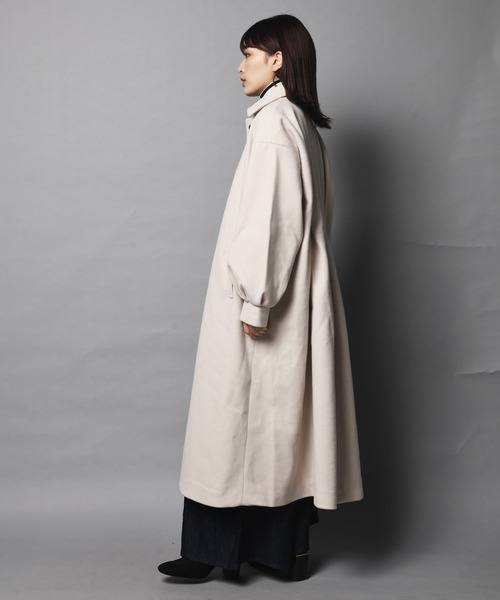 ARCANUM DESIGN（アルカナムデザイン）の「WEB限定 ARL ステンカラーマキシコート（ステンカラーコート・レディース・ブラック/カーキ/アイボリー/モカ・FREE）」の12枚目の写真