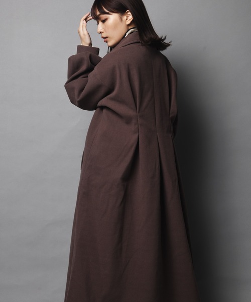 ARCANUM DESIGN（アルカナムデザイン）の「WEB限定 ARL ステンカラーマキシコート（ステンカラーコート・レディース・ブラック/カーキ/アイボリー/モカ・FREE）」の16枚目の写真