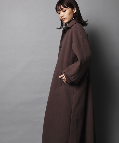 ARCANUM DESIGN（アルカナムデザイン）の「WEB限定 ARL ステンカラーマキシコート（ステンカラーコート・レディース・ブラック/カーキ/アイボリー/モカ・FREE）」の15枚目の写真
