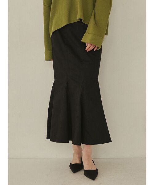 COTORICA（コトリカ）の「ストレッチチノマーメイドスカート（スカート・レディース・ライトブルー/ベージュ/ブラック・MEDIUM/SMALL）」の2枚目の写真