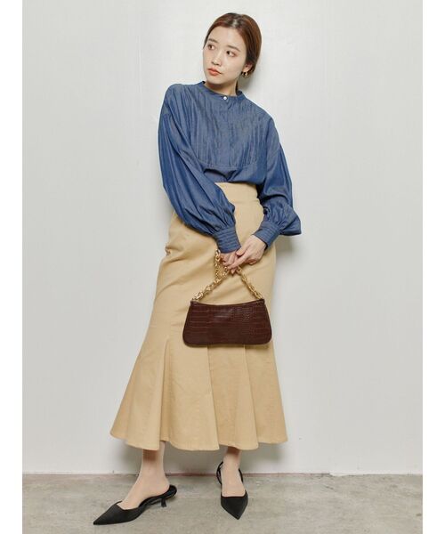 COTORICA（コトリカ）の「ストレッチチノマーメイドスカート（スカート・レディース・ライトブルー/ベージュ/ブラック・MEDIUM/SMALL）」の19枚目の写真