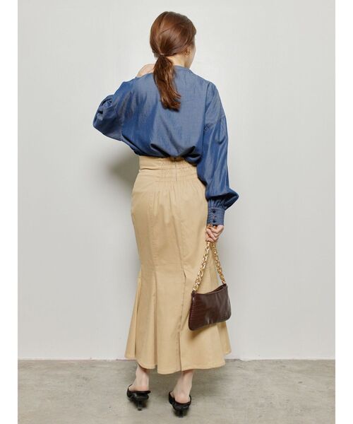 COTORICA（コトリカ）の「ストレッチチノマーメイドスカート（スカート・レディース・ライトブルー/ベージュ/ブラック・MEDIUM/SMALL）」の18枚目の写真