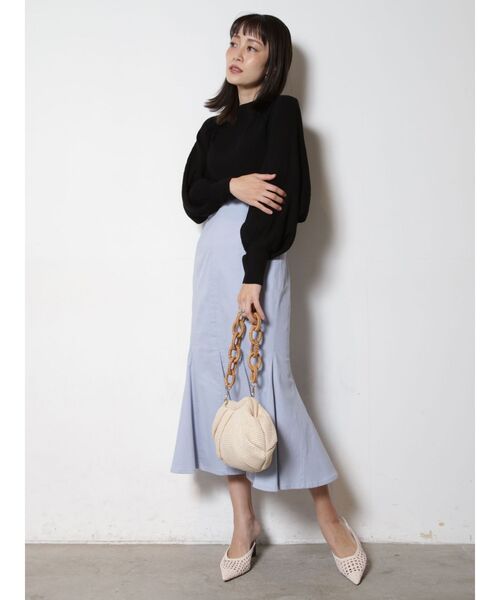 COTORICA（コトリカ）の「ストレッチチノマーメイドスカート（スカート・レディース・ライトブルー/ベージュ/ブラック・MEDIUM/SMALL）」の13枚目の写真