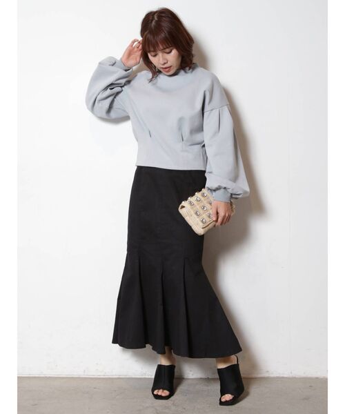 COTORICA（コトリカ）の「ストレッチチノマーメイドスカート（スカート・レディース・ライトブルー/ベージュ/ブラック・MEDIUM/SMALL）」の12枚目の写真