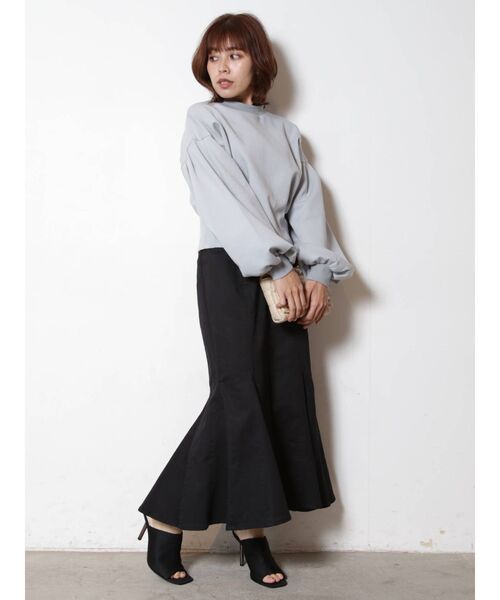 COTORICA（コトリカ）の「ストレッチチノマーメイドスカート（スカート・レディース・ライトブルー/ベージュ/ブラック・MEDIUM/SMALL）」の11枚目の写真