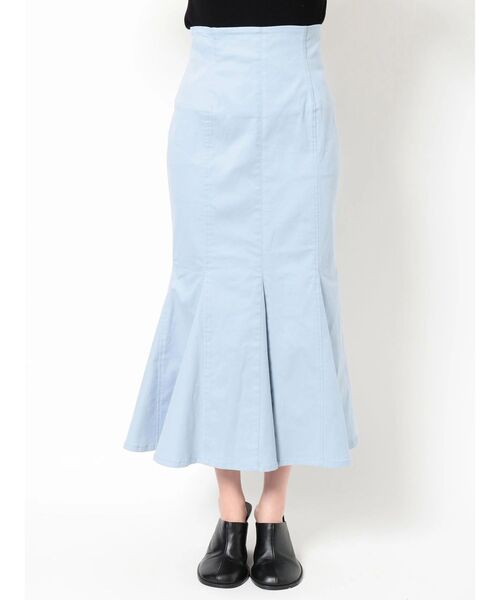 COTORICA（コトリカ）の「ストレッチチノマーメイドスカート（スカート・レディース・ライトブルー/ベージュ/ブラック・MEDIUM/SMALL）」の10枚目の写真