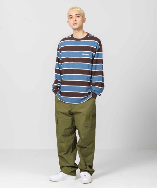 XLARGE（エクストララージ）の「STANDARD LOGO L/S STRIPE TEE