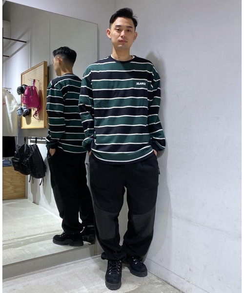 XLARGE（エクストララージ）の「STANDARD LOGO L/S STRIPE TEE（T