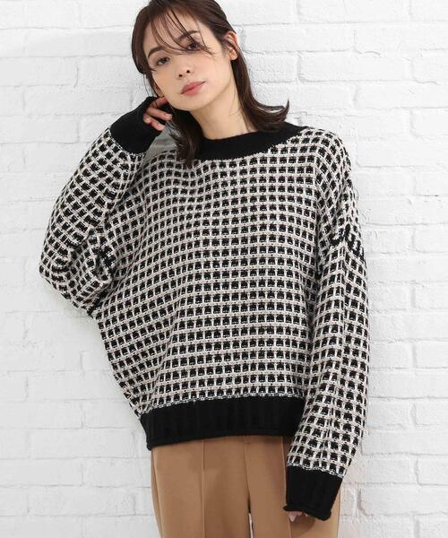 SHOO・LA・RUE（シューラルー）の「◆ジャカード柄ニット（ニット/セーター・レディース・グリーン系その他5/ブラック系3/ベージュ系3・00）」の2枚目の写真