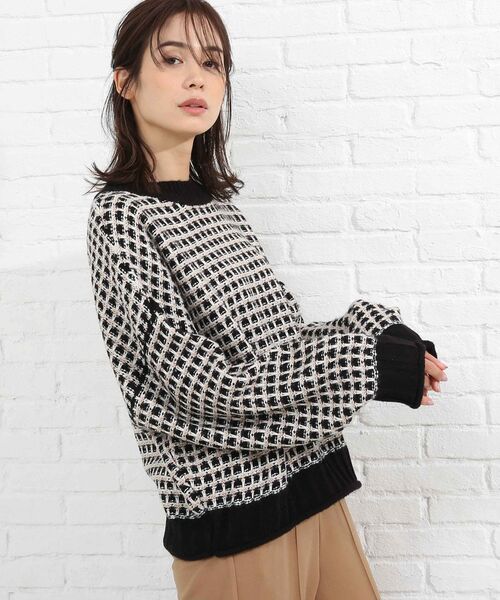 SHOO・LA・RUE（シューラルー）の「◆ジャカード柄ニット（ニット/セーター・レディース・グリーン系その他5/ブラック系3/ベージュ系3・00）」の21枚目の写真