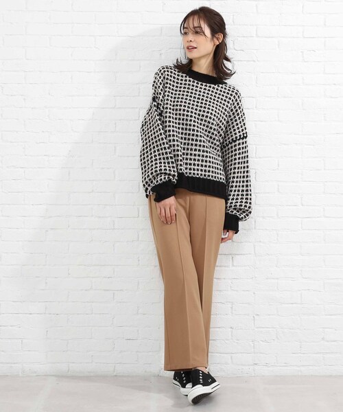 SHOO・LA・RUE（シューラルー）の「◆ジャカード柄ニット（ニット/セーター・レディース・グリーン系その他5/ブラック系3/ベージュ系3・00）」の16枚目の写真