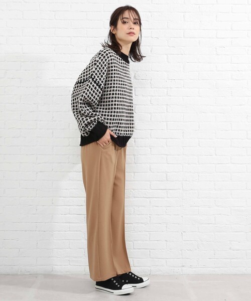 SHOO・LA・RUE（シューラルー）の「◆ジャカード柄ニット（ニット/セーター・レディース・グリーン系その他5/ブラック系3/ベージュ系3・00）」の9枚目の写真