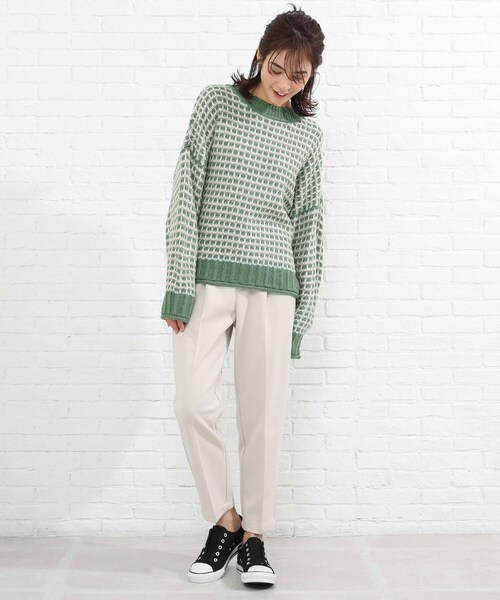 SHOO・LA・RUE（シューラルー）の「◆ジャカード柄ニット（ニット/セーター・レディース・グリーン系その他5/ブラック系3/ベージュ系3・00）」の12枚目の写真