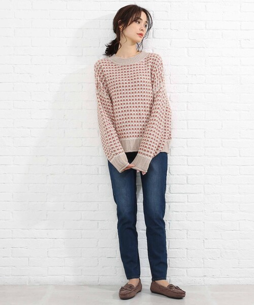 SHOO・LA・RUE（シューラルー）の「◆ジャカード柄ニット（ニット/セーター・レディース・グリーン系その他5/ブラック系3/ベージュ系3・00）」の17枚目の写真