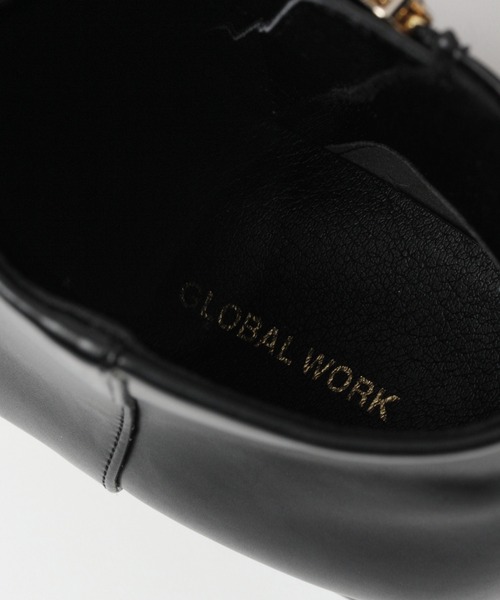 GLOBAL WORK（グローバルワーク）の「ラクッションハッスイスクエアＢＴ/239375（ブーツ・レディース・オフホワイト/ダークブラウン/ブラック・LARGE/MEDIUM）」の11枚目の写真