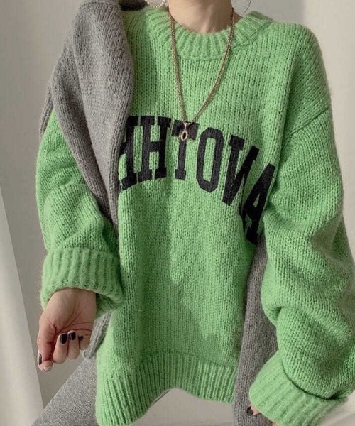 セール】カラーロゴニット（ニット/セーター）｜sakishimatokyo