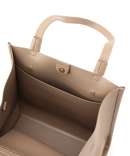 ROPE' PICNIC（ロペピクニック）の「【軽量】フラットリボンハンドルA4トートバッグ（トートバッグ・レディース・ブラック/ベージュ/ピンク系その他2・FREE）」の12枚目の写真