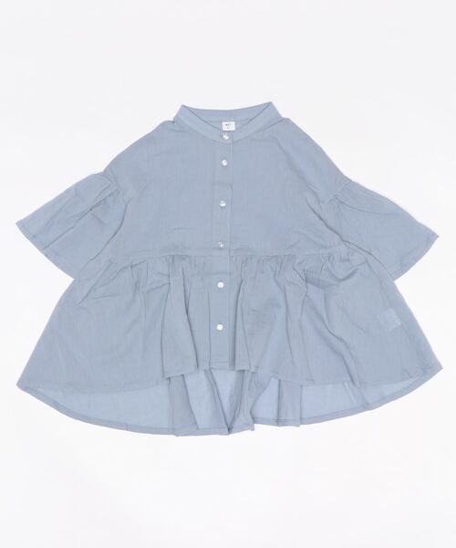 NHT（エヌエイチティー）の「エヌエイチティー フレアーチュニック（シャツ/ブラウス・キッズ・ベージュ/ピンク/ブルーグレー・150cm/140cm/130cm/110cm/120cm）」の19枚目の写真