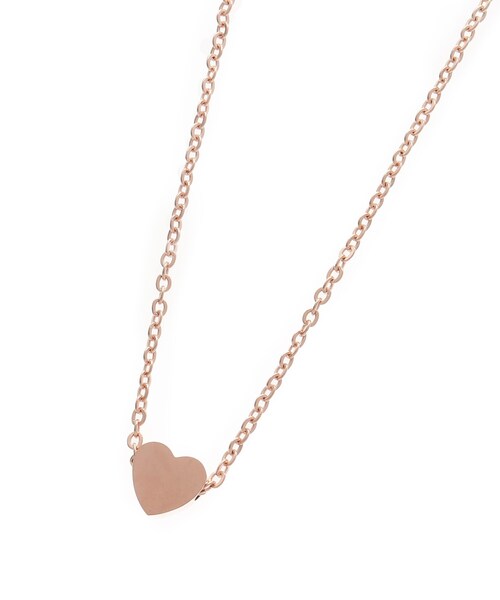PINK-latte（ピンクラテ）の「【ニコラ掲載商品】プチハートネックレス（ネックレス・キッズ・ピンクゴールド/ゴールド/シルバー・00）」の3枚目の写真