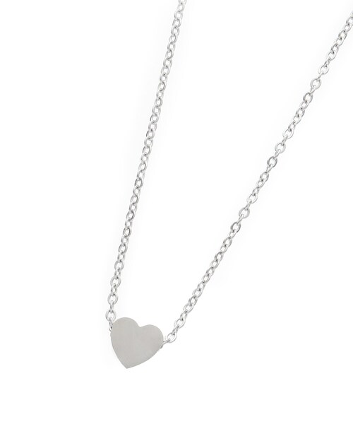 PINK-latte（ピンクラテ）の「【ニコラ掲載商品】プチハートネックレス（ネックレス・キッズ・ピンクゴールド/ゴールド/シルバー・00）」の2枚目の写真