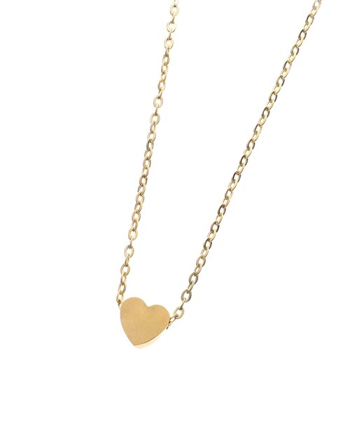 PINK-latte（ピンクラテ）の「【ニコラ掲載商品】プチハートネックレス（ネックレス・キッズ・ピンクゴールド/ゴールド/シルバー・00）」の5枚目の写真