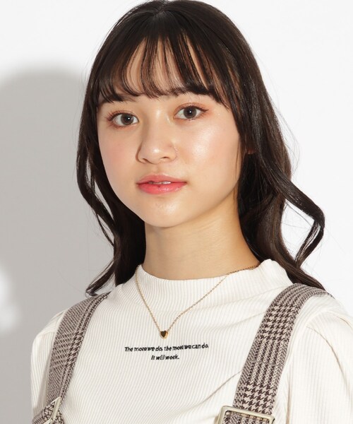 PINK-latte（ピンクラテ）の「【ニコラ掲載商品】プチハートネックレス（ネックレス・キッズ・ピンクゴールド/ゴールド/シルバー・00）」の4枚目の写真