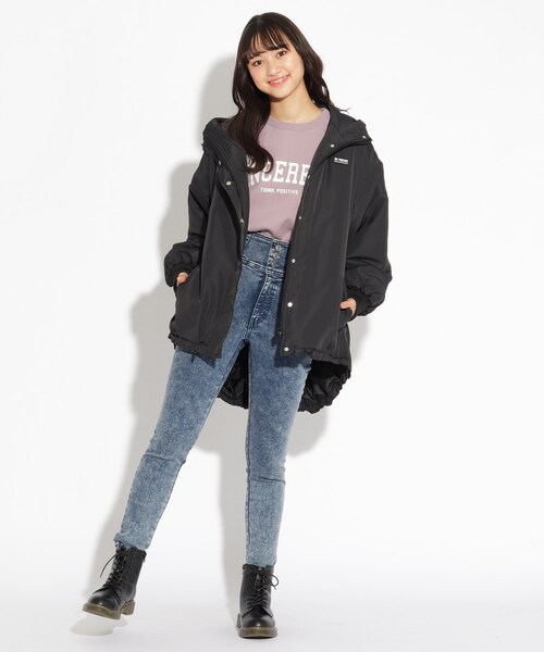 PINK-latte（ピンクラテ）の「◆あったかモンスターパーカーコート（その他アウター・キッズ・ブラック/グレー・02/16/15 ）」の14枚目の写真