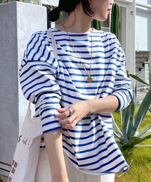 SHENERY | サイドスリットボーダーカットソー(Tシャツ/カットソー)