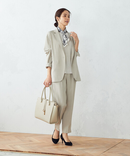 MONO COMME CA(モノコムサ)の「ロゴプレートトートバッグ(トートバッグ・レディース・ライトグレー/ベージュ/ブラック・FREE)」の6枚目の写真