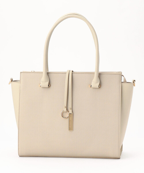 MONO COMME CA(モノコムサ)の「ロゴプレートトートバッグ(トートバッグ・レディース・ライトグレー/ベージュ/ブラック・FREE)」の14枚目の写真