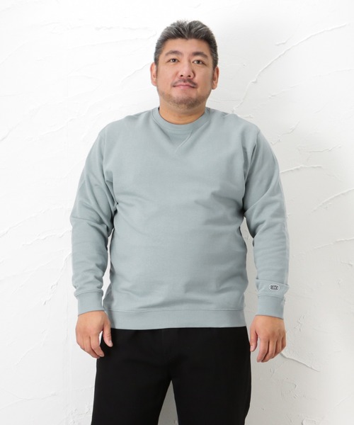 DISCUS（ディスカス）の「DISCUS ディスカス [大きいサイズ] 裏毛クルースウェットトレーナー キングサイズ（スウェット・メンズ・ピンク/グレー/レッド/カーキ/ベージュ/ネイビー/サックスブルー/ブラック・4L/3L）」の7枚目の写真