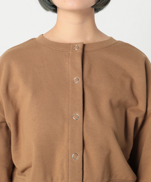 Simplicite（サンプリシテ）の「2way リングドット2◆（Tシャツ/カットソー・レディース・ブラック/ブラウン/アイボリー・FREE）」の8枚目の写真