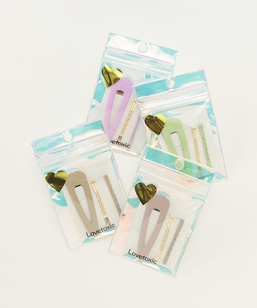 LOVETOXIC(ラブトキシック)の「パッチンピンネジリピンSET(その他ヘアアクセサリー・キッズ・ベージュ/ピンク/ライトグリーン/ラベンダー/ブラック/グリーン・FREE)」の7枚目の写真