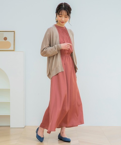 GeeRA(ジーラ)の「ドルマンニットカーディガン(カーディガン/ボレロ・レディース・グリーン/ブラック/モカ・XX-LARGE/LARGE/X-LARGE/MEDIUM)」の14枚目の写真