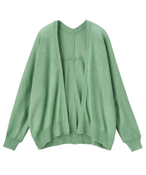 GeeRA(ジーラ)の「ドルマンニットカーディガン(カーディガン/ボレロ・レディース・グリーン/ブラック/モカ・XX-LARGE/LARGE/X-LARGE/MEDIUM)」の7枚目の写真