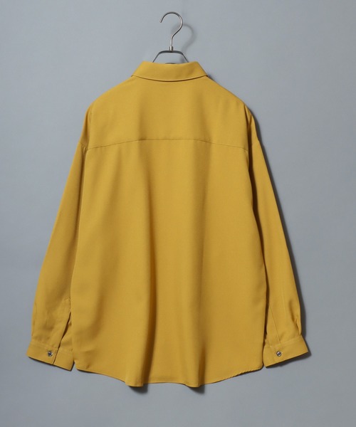 ANPAS（アンパス）の「MADE IN JAPAN Reflax(R) Oversize Balloon Sleeve Shirt/日本製 リフラクス オーバーサイズ バルーンスリーブシャツ メンズ 長袖シャツ（シャツ/ブラウス・メンズ・ホワイト/ブラック/イエロー/セージグリーン/オレンジ/ブルー/ライトグレー/パープル/ワイン/マスタード/ベージュ・M/L）」の17枚目の写真