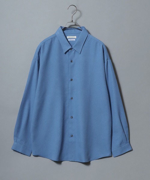 ANPAS（アンパス）の「MADE IN JAPAN Reflax(R) Oversize Balloon Sleeve Shirt/日本製 リフラクス オーバーサイズ バルーンスリーブシャツ メンズ 長袖シャツ（シャツ/ブラウス・メンズ・ホワイト/ブラック/イエロー/セージグリーン/オレンジ/ブルー/ライトグレー/パープル/ワイン/マスタード/ベージュ・M/L）」の20枚目の写真
